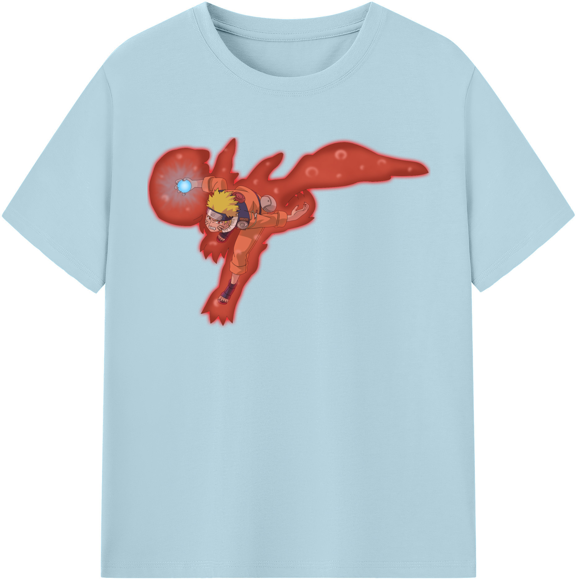 （画像用） NARUTO -ナルト- うずまき ナルト Uzumaki Naruto 綿100％半袖Tシャツ（フロントプリント）